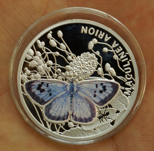 Монета «Голубянка Аринон».